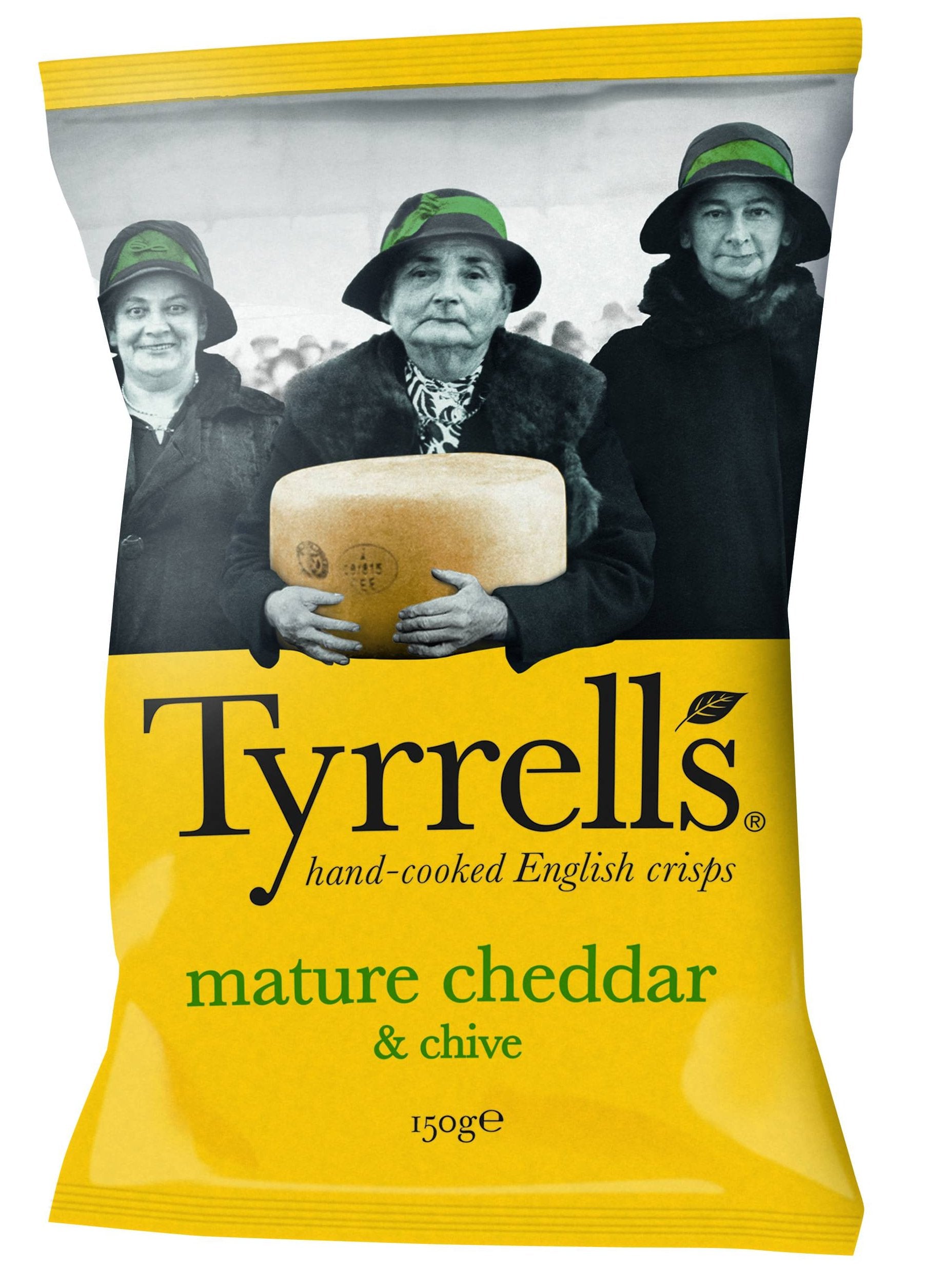 Tyrrel's  čipsi ar čedaras sieru 150g